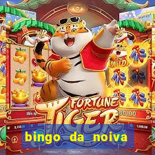 bingo da noiva para imprimir